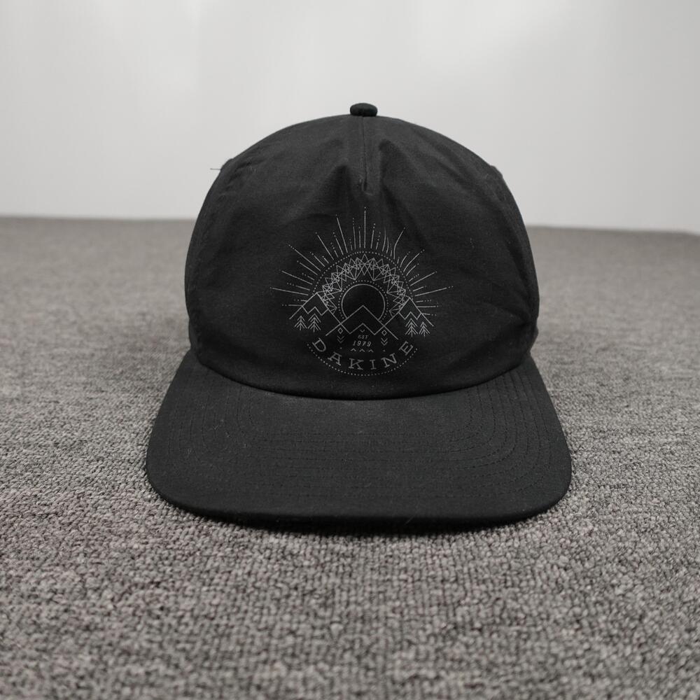 Dakine Hat Cap Snap Back Mens One Size Black Mountain Graphic Baseball Outdoor